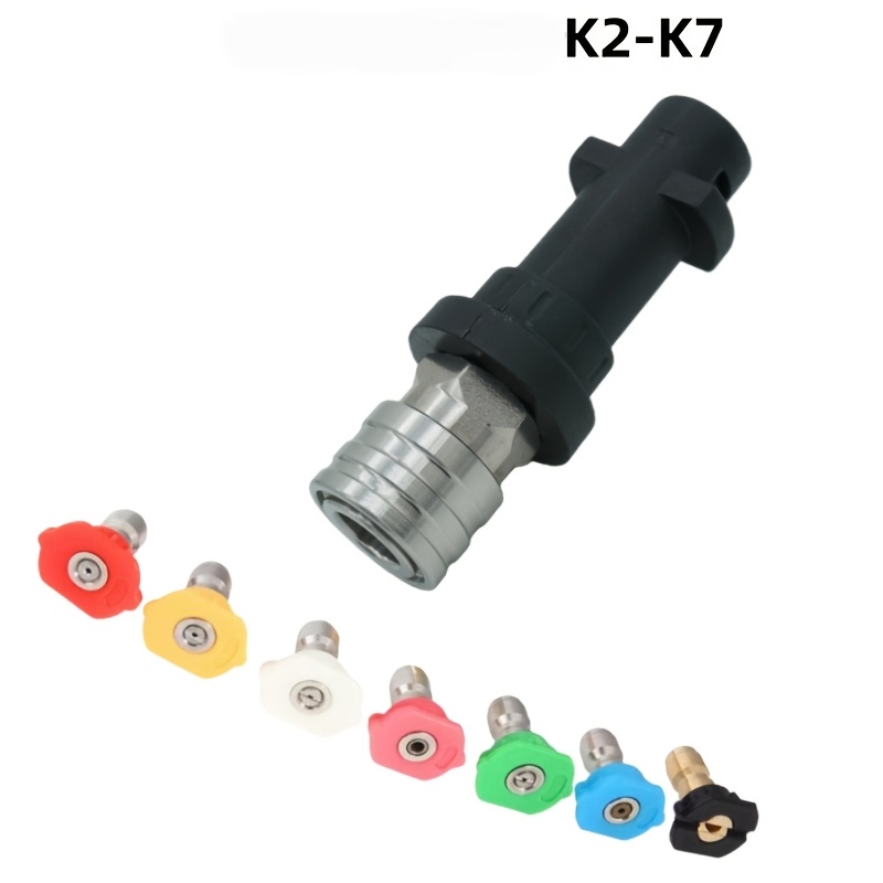 Foam Cannon Car Wash - K2-K7 Pressure Washer Adapter Kit, 5/7-Color
