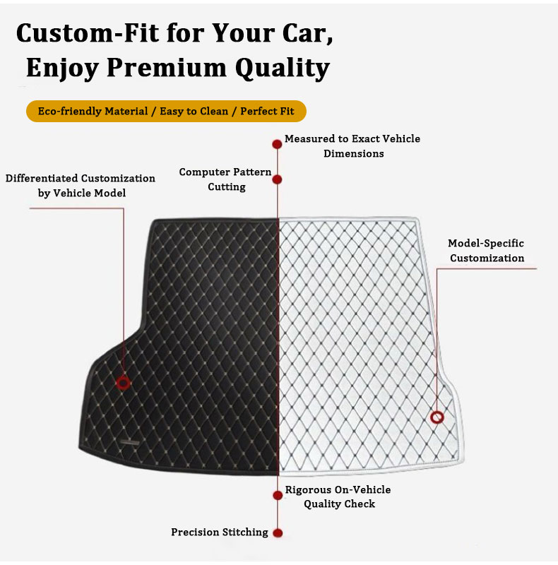 Car Rear Trunk Mats For BYD Se - đánh giá và giá Leather Cleaner Interior