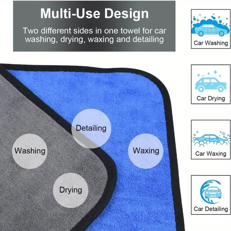 1-4pcs Soft Microfiber Car Was - đánh giá và giá Microfiber Towel Detailing