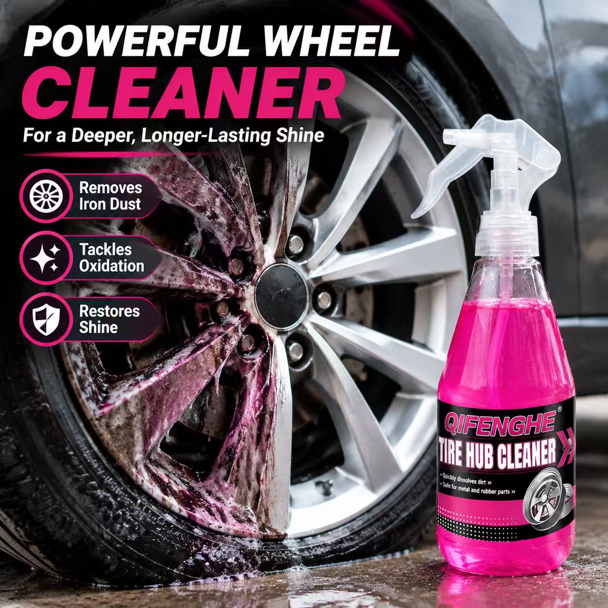 Powerful Wheel Cleaner Spray R - đánh giá và giá Wheel Cleaner Alloy