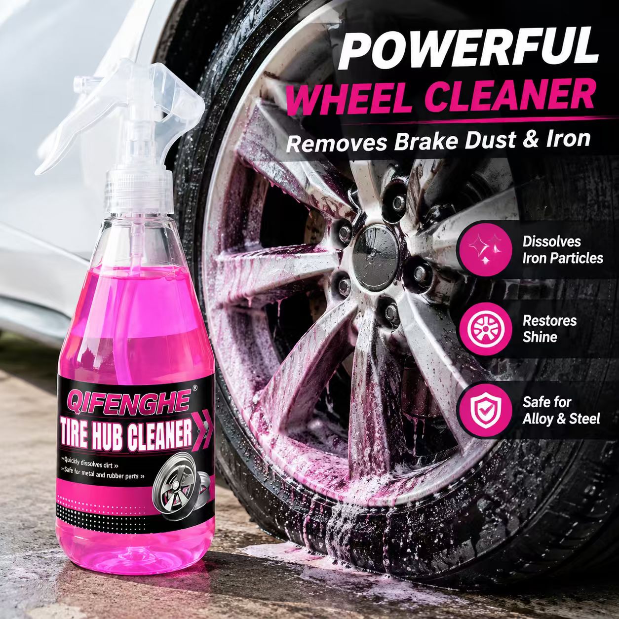 Powerful Wheel Cleaner Spray R - đánh giá và giá Wheel Cleaner Alloy