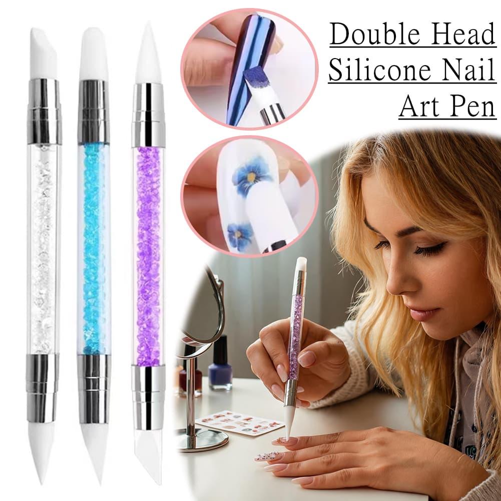 Nail Art Double‑Head Silicone  - đánh giá và giá Wax Applicator Pad